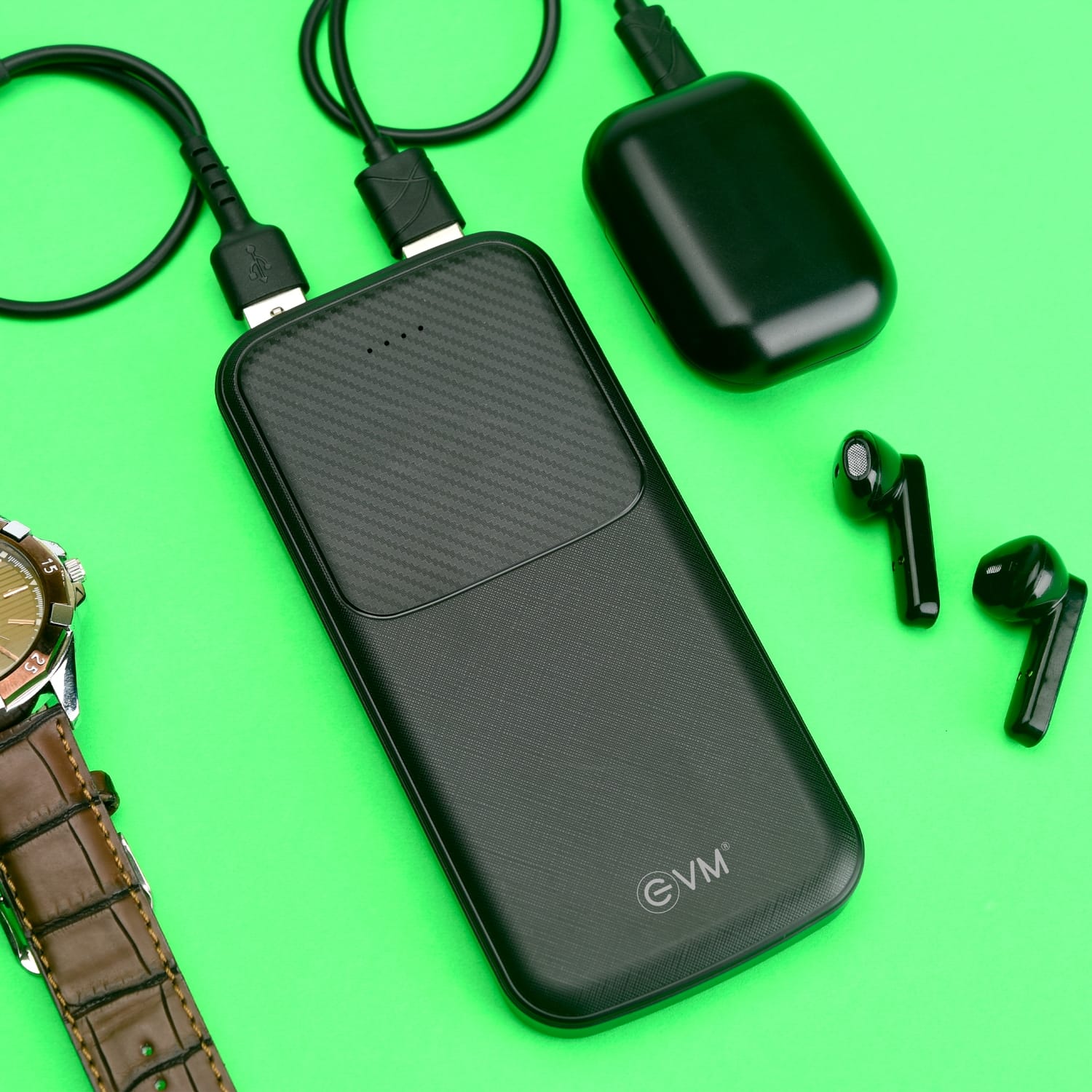 evm power bank cable mobile attached